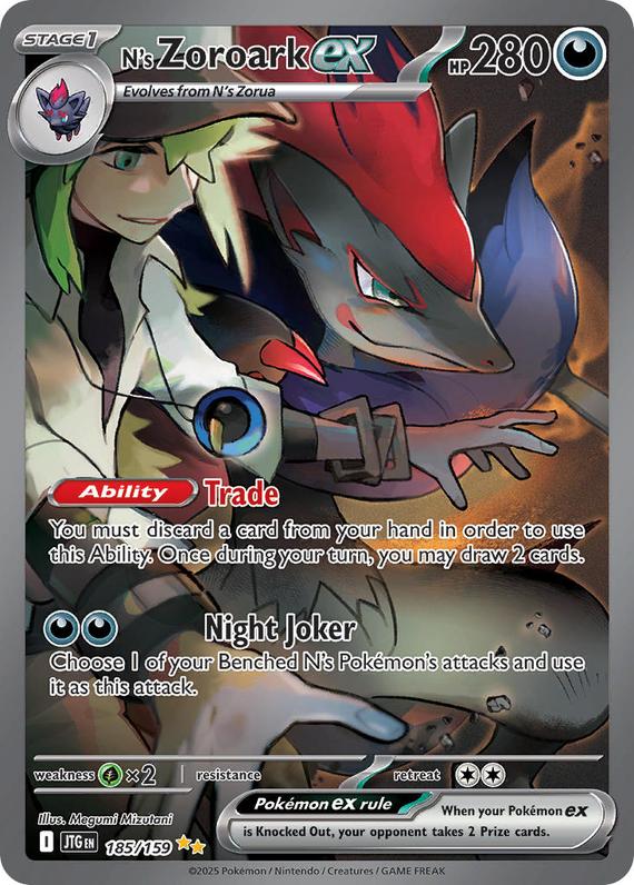 Image of Ns Zoroark ex Journey Together (JTG) #185