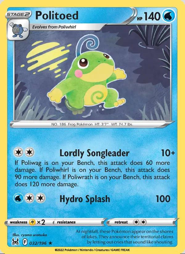 Image of Politoed Lost Origin (LOR) #032