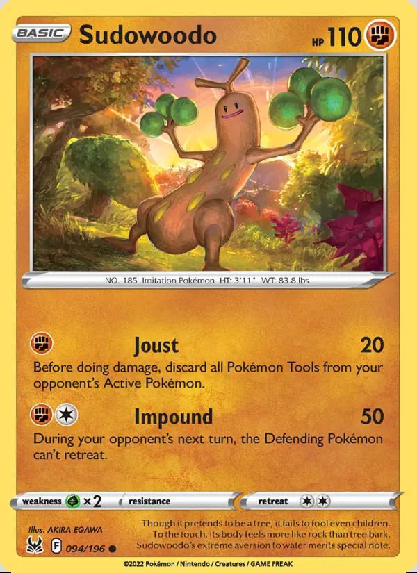 Image of Sudowoodo Lost Origin (LOR) #094