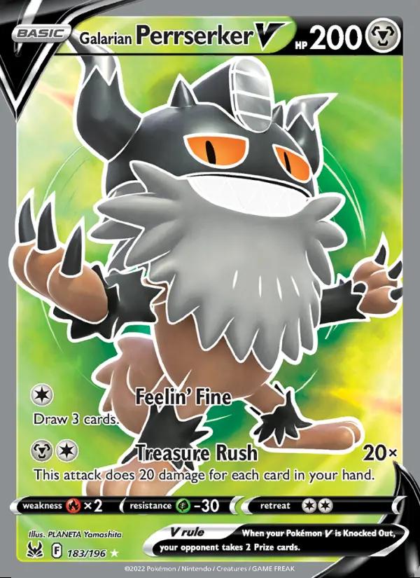 Image of Galarian Perrserker V Lost Origin (LOR) #183