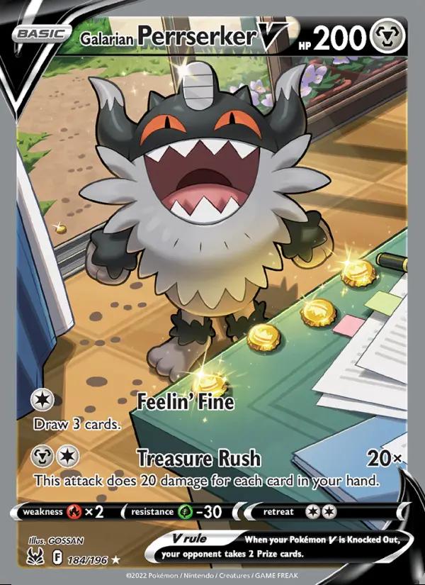 Image of Galarian Perrserker V Lost Origin (LOR) #184