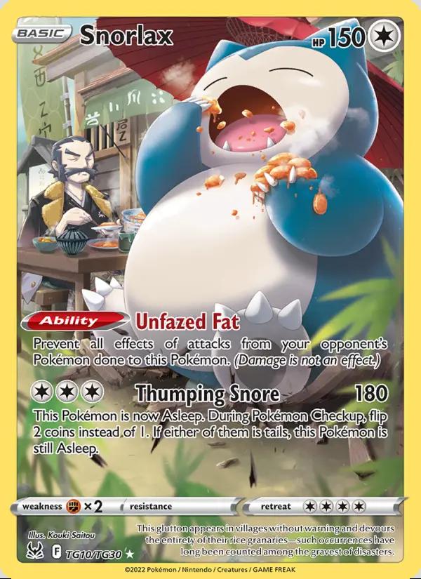 Image of Snorlax Lost Origin (LOR) #TG10