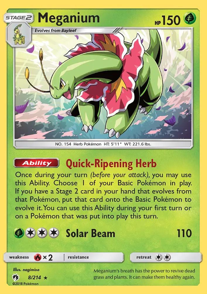 Image of Meganium Lost Thunder (LOT) #8