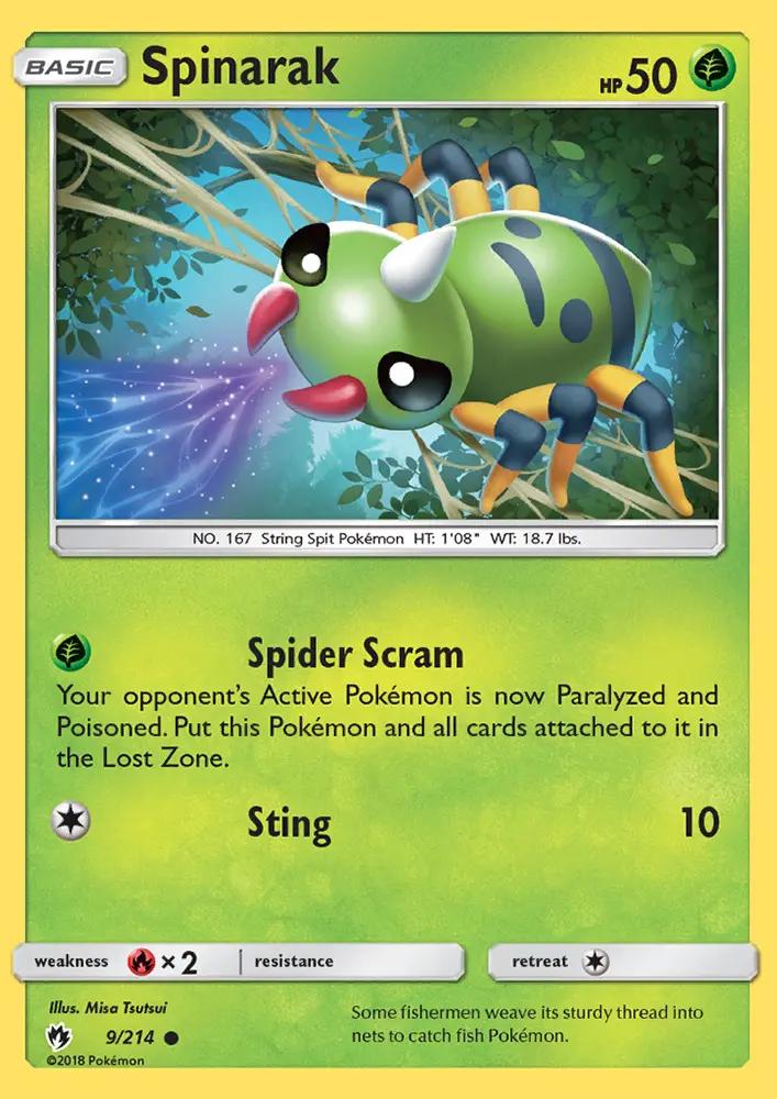 Image of Spinarak Lost Thunder (LOT) #9