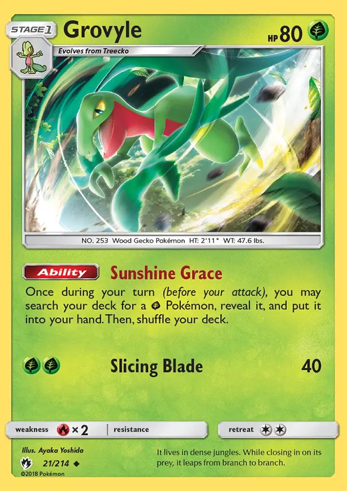 Image of Grovyle Lost Thunder (LOT) #21
