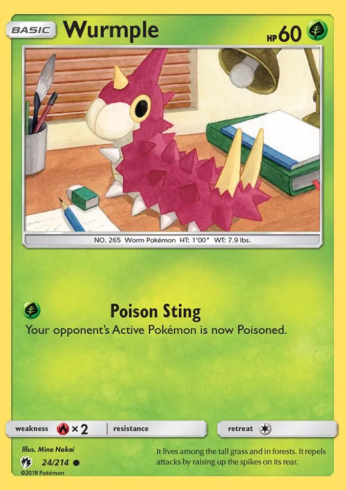 Image of Wurmple Lost Thunder (LOT) #24