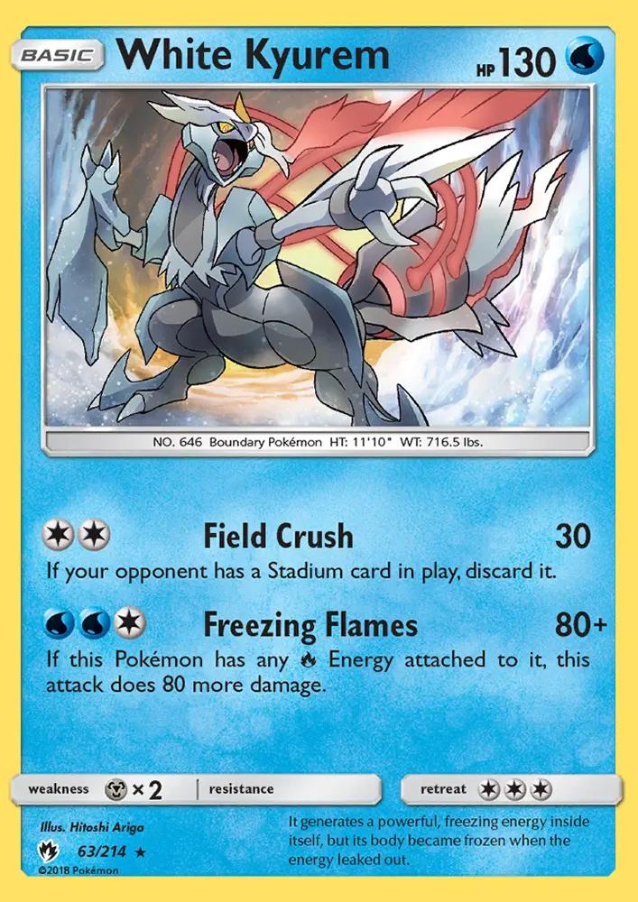 Image of White Kyurem Lost Thunder (LOT) #63
