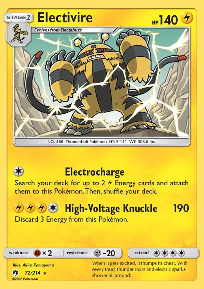 Image of Electivire Lost Thunder (LOT) #72