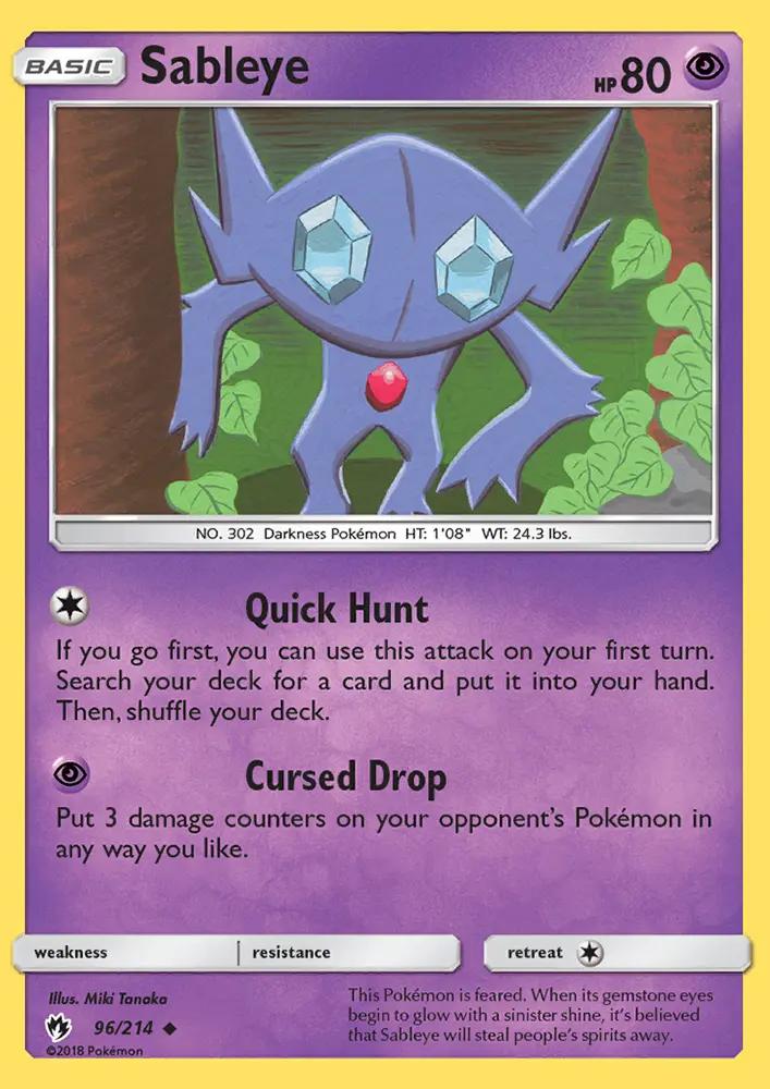 Image of Sableye Lost Thunder (LOT) #96