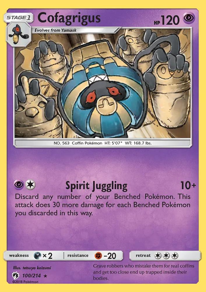 Image of Cofagrigus Lost Thunder (LOT) #100