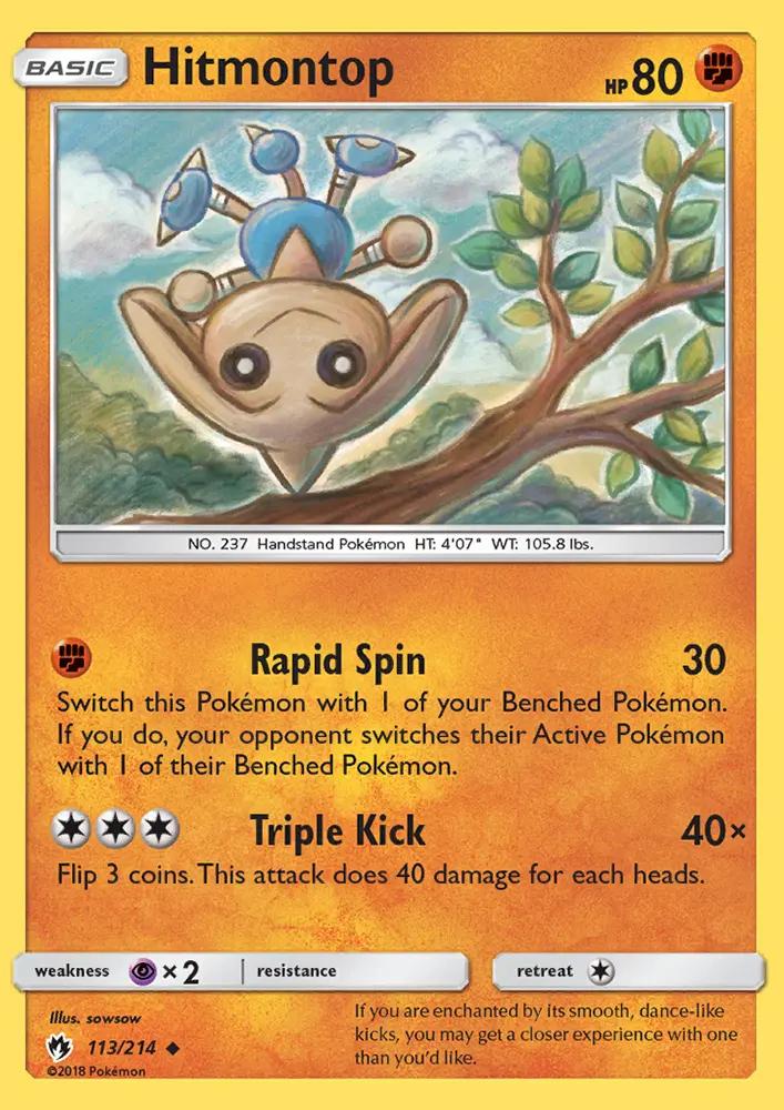 Image of Hitmontop Lost Thunder (LOT) #113