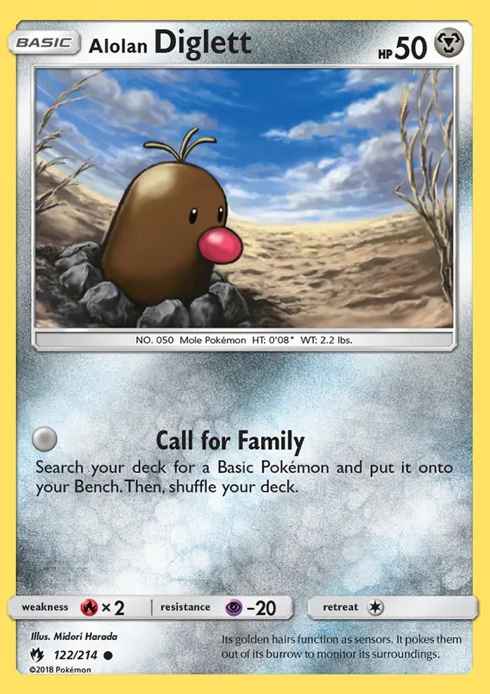 Image of Alolan Diglett Lost Thunder (LOT) #122
