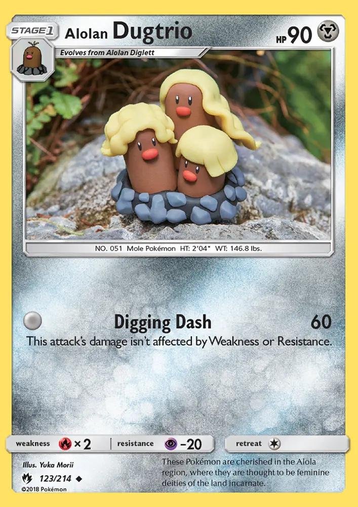 Image of Alolan Dugtrio Lost Thunder (LOT) #123