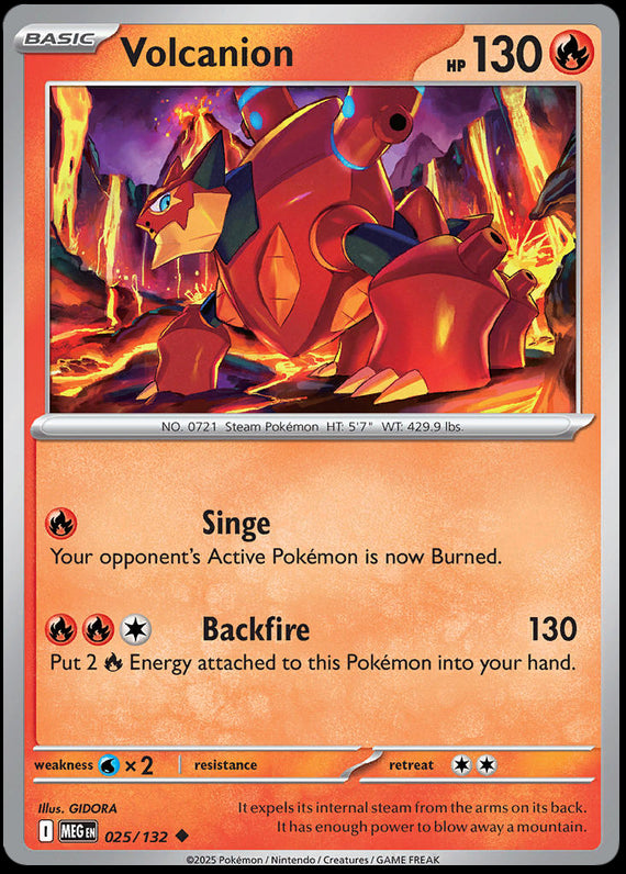 Image of Volcanion Mega Evoloution (MEG) #25