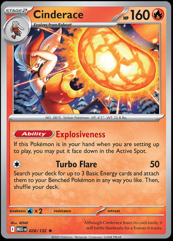 Image of Cinderace Mega Evoloution (MEG) #28