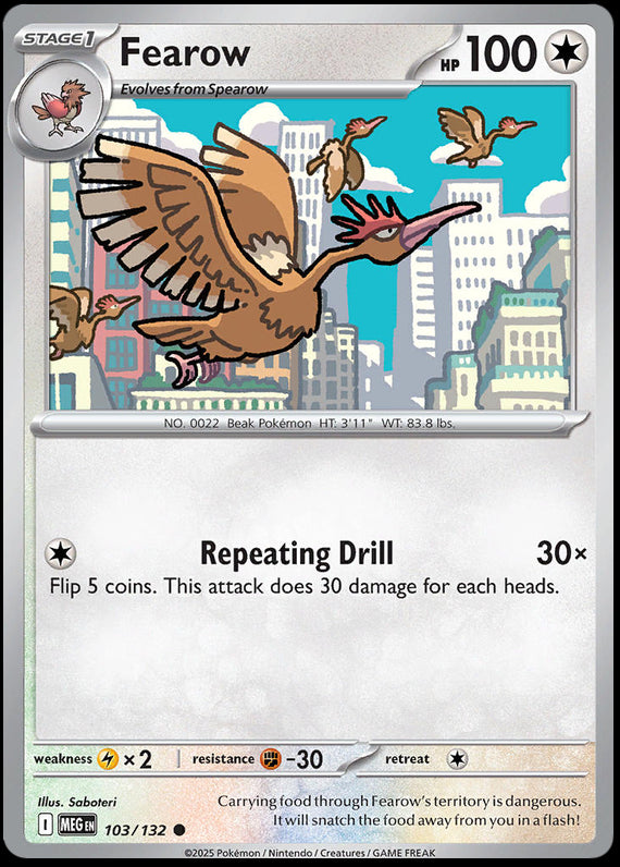 Image of Fearow Mega Evoloution (MEG) #103