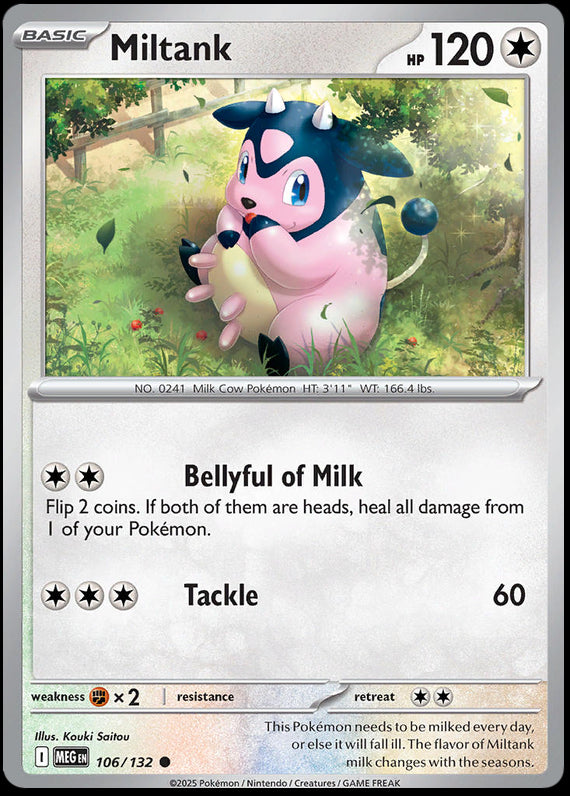 Image of Miltank Mega Evoloution (MEG) #106