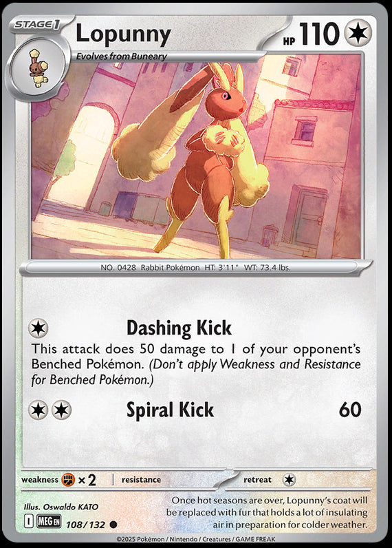 Image of Lopunny Mega Evoloution (MEG) #108