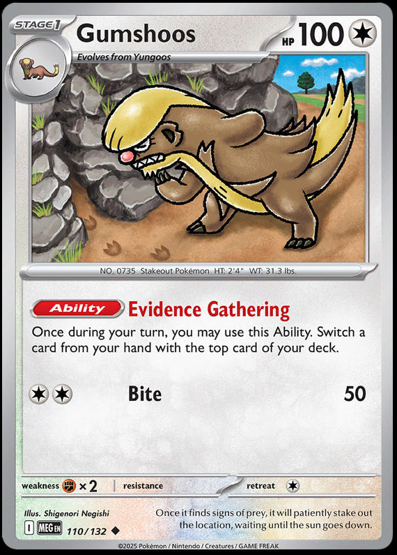 Image of Gumshoos Mega Evoloution (MEG) #110