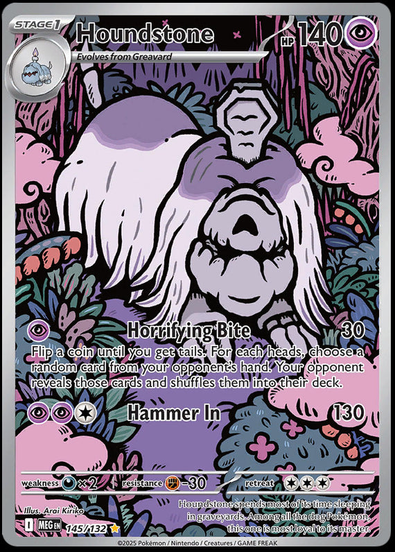 Image of Houndstone Mega Evoloution (MEG) #145