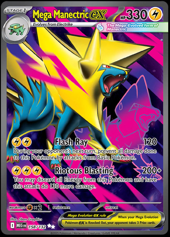 Image of Mega Manectric ex Mega Evoloution (MEG) #158