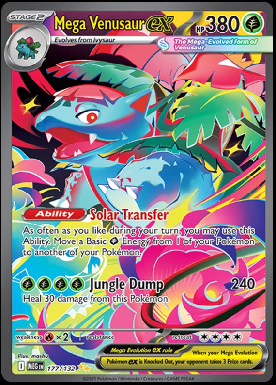 Image of Mega Venusaur ex Mega Evoloution (MEG) #177