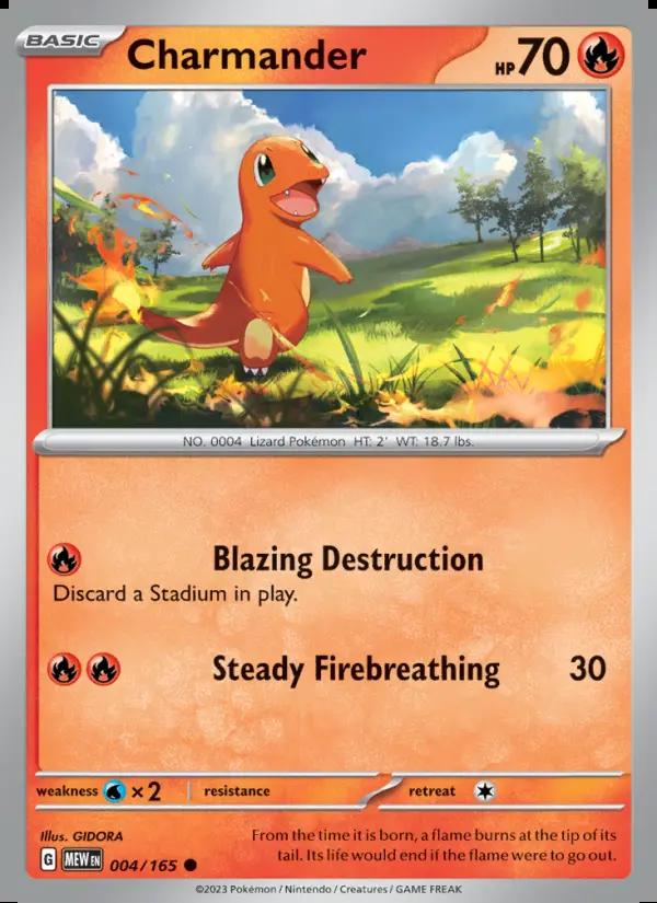 Image of Charmander 151 (MEW) #004