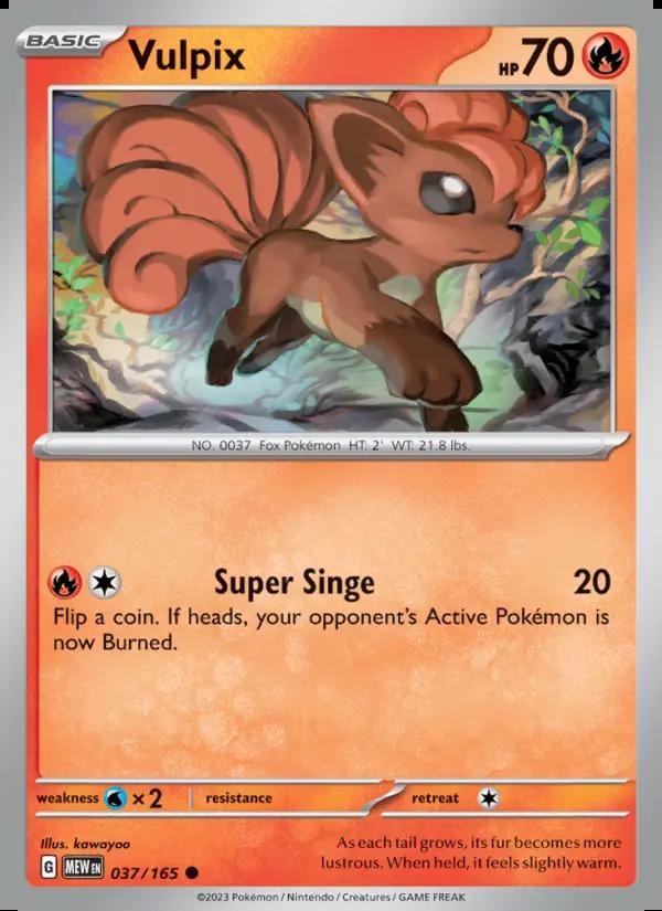 Image of Vulpix 151 (MEW) #037