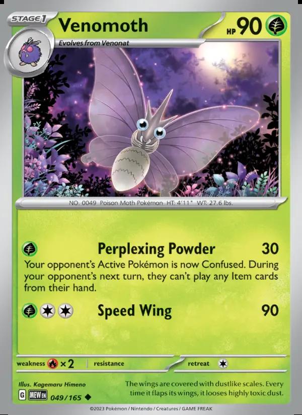 Image of Venomoth 151 (MEW) #049