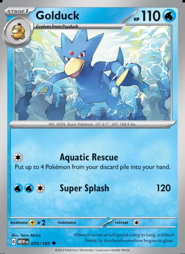 Image of Golduck 151 (MEW) #055