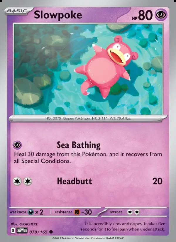 Image of Slowpoke 151 (MEW) #079