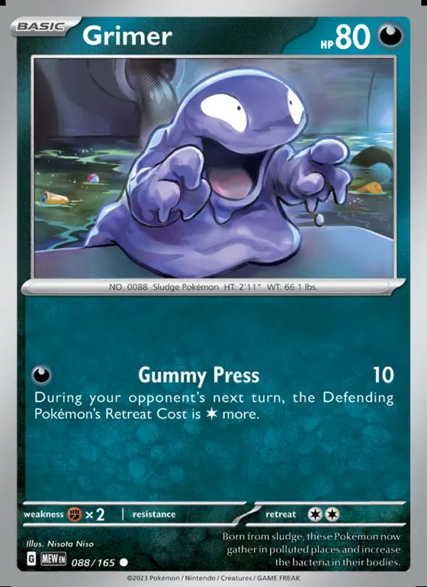 Image of Grimer 151 (MEW) #088