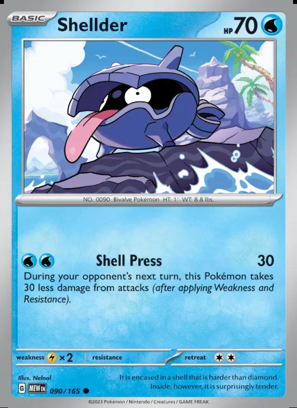 Image of Shellder 151 (MEW) #090
