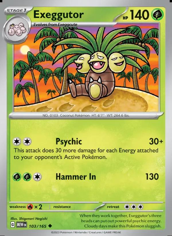 Image of Exeggutor 151 (MEW) #103