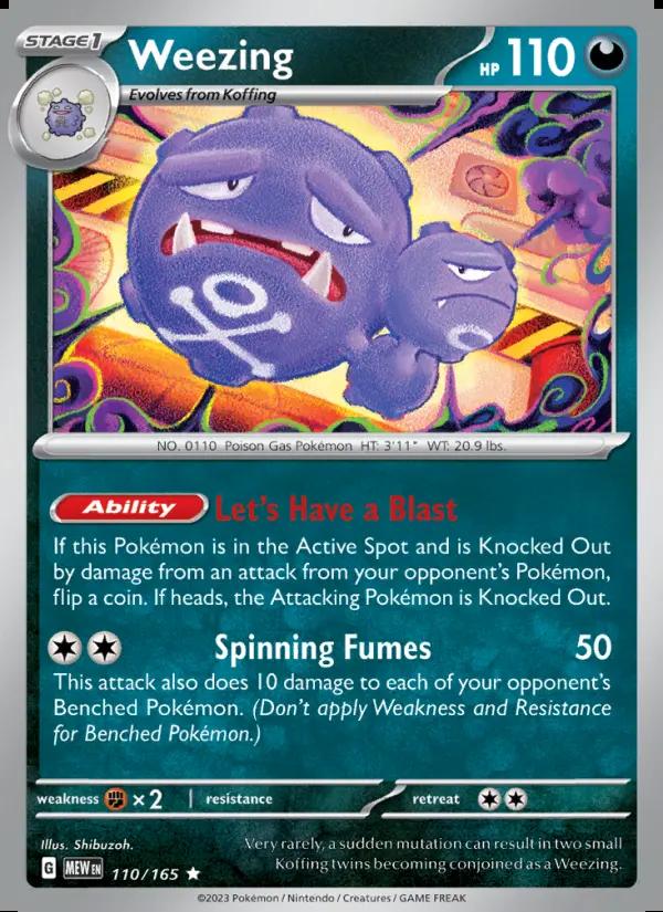 Image of Weezing 151 (MEW) #110
