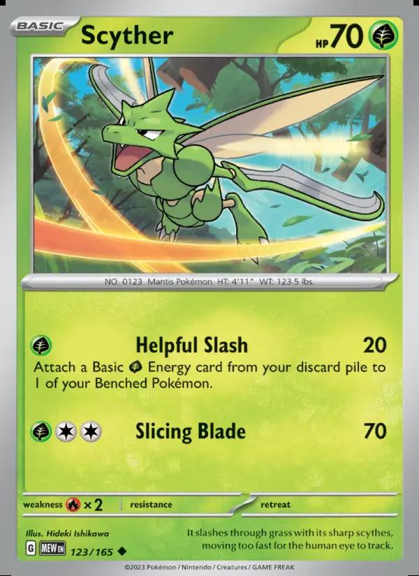 Image of Scyther 151 (MEW) #123