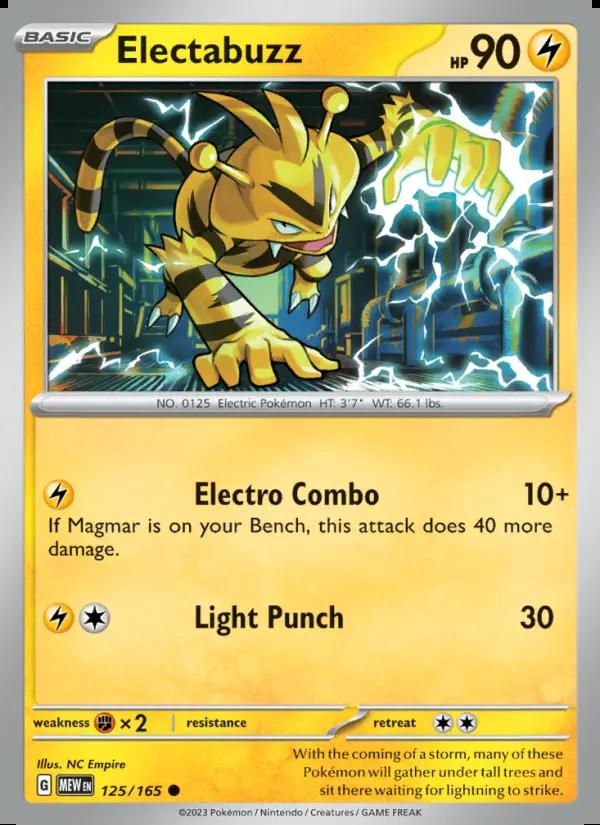 Image of Electabuzz 151 (MEW) #125