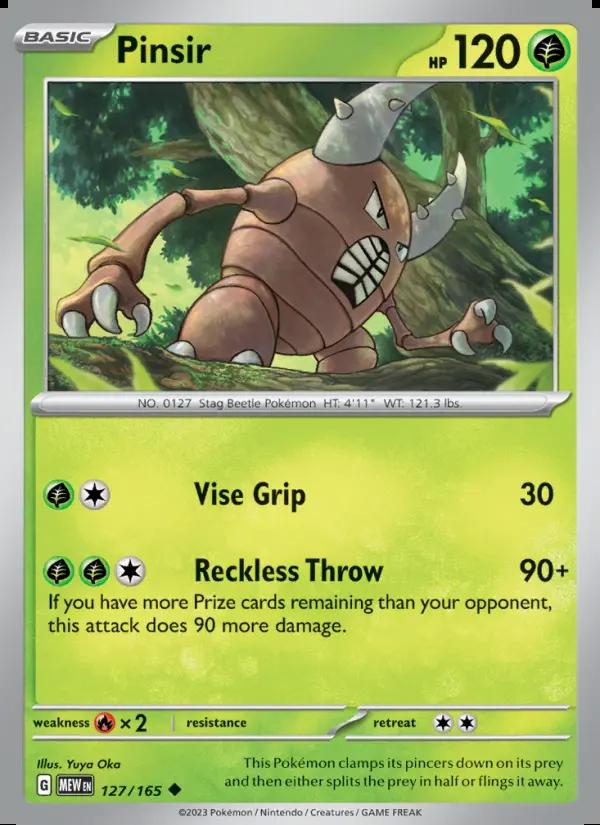 Image of Pinsir 151 (MEW) #127