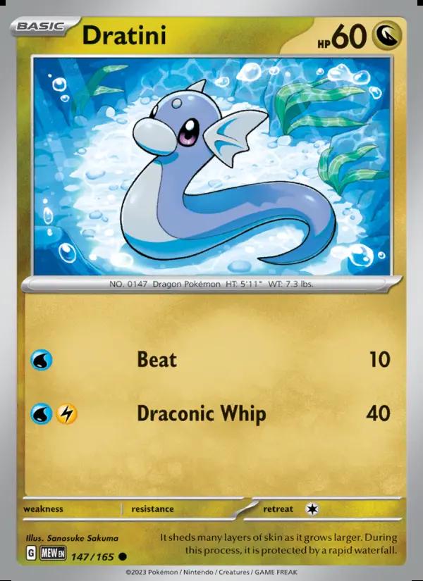 Image of Dratini 151 (MEW) #147