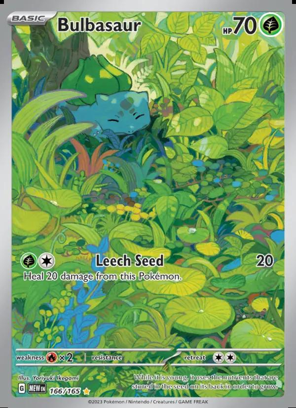 Image of Bulbasaur 151 (MEW) #166