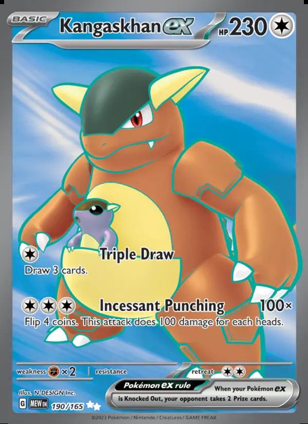Image of Kangaskhan ex 151 (MEW) #190