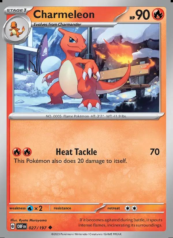 Image of Charmeleon Obsidian Flames (OBF) #027