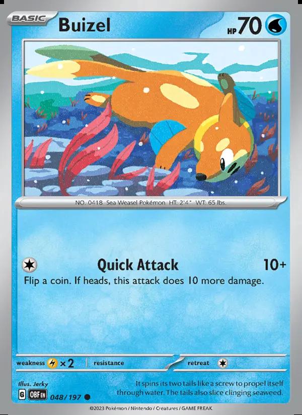 Image of Buizel Obsidian Flames (OBF) #048
