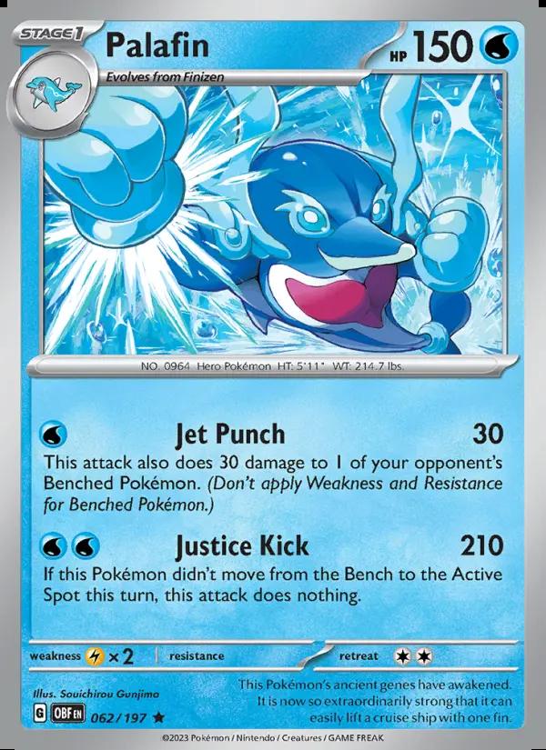 Image of Palafin Obsidian Flames (OBF) #062