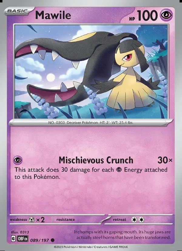 Image of Mawile Obsidian Flames (OBF) #089