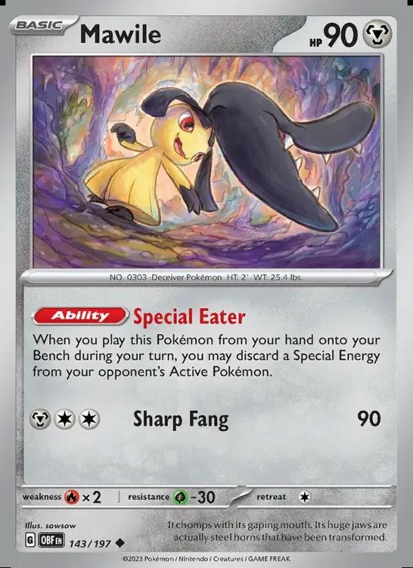 Image of Mawile Obsidian Flames (OBF) #143