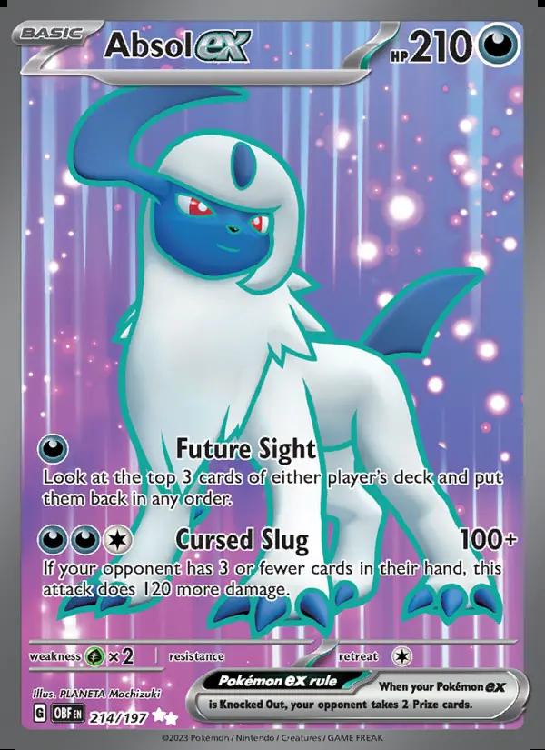 Image of Absol ex Obsidian Flames (OBF) #214