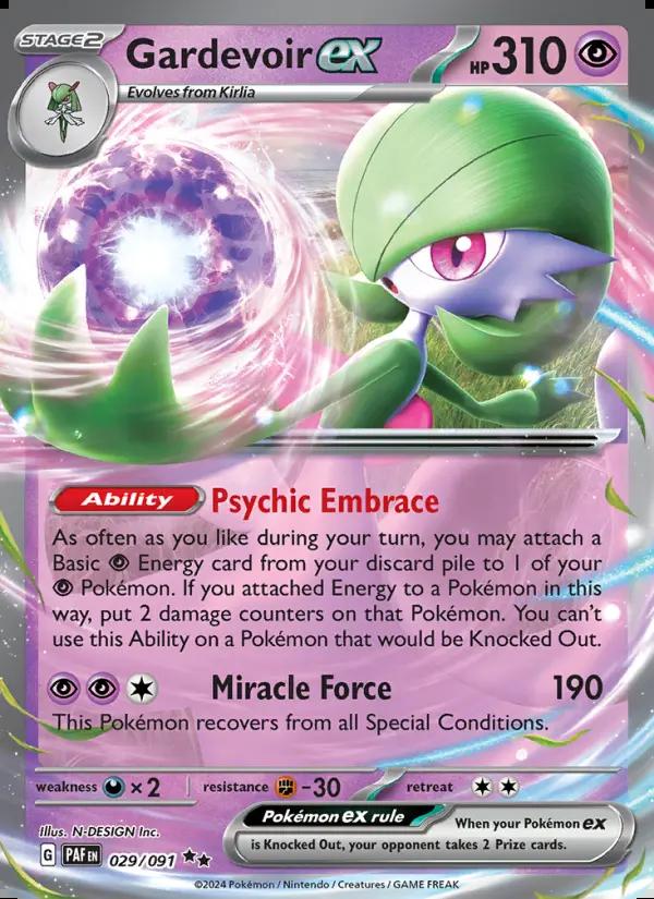Image of Gardevoir ex Paldean Fates (PAF) #029