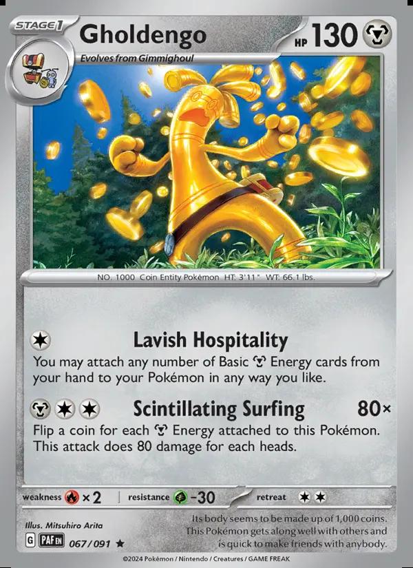 Image of Gholdengo Paldean Fates (PAF) #067