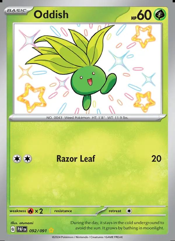 Image of Oddish Paldean Fates (PAF) #092